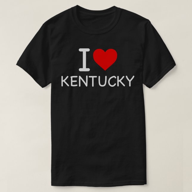 Kentucky I Love Icon TShirt (Design devant)