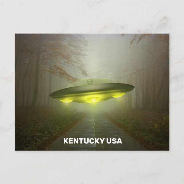 KENTUCKY USA SPACESHIP UFO ART Cartes postales (Devant)