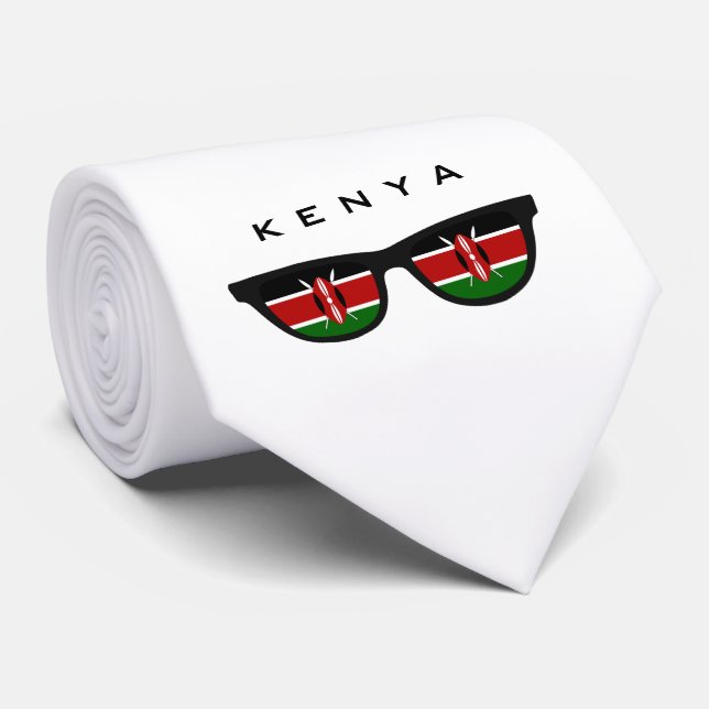 Kenya Shades texte et cravate couleur personnalisé (Roulé)