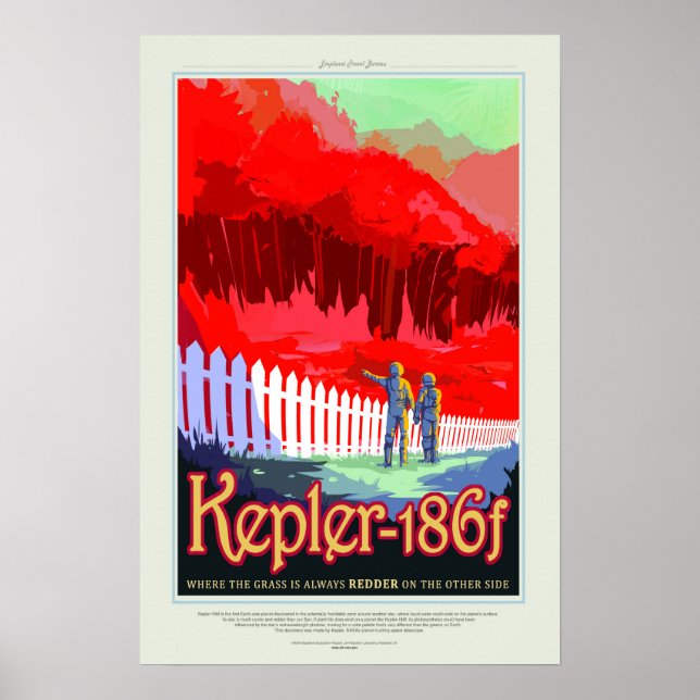 Kepler 16b, affiche de voyage (Devant)