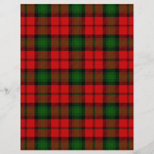 Kerr tartan rouge vert plaid