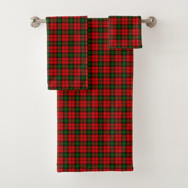 Kerr tartan rouge vert plaid (En situation)