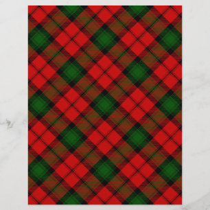 Kerr tartan rouge vert plaid