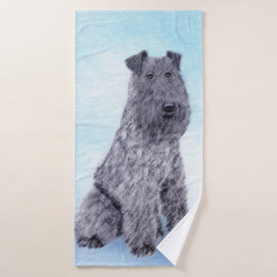 Kerry Blue Terrier peinture mignonne Chien d'origi