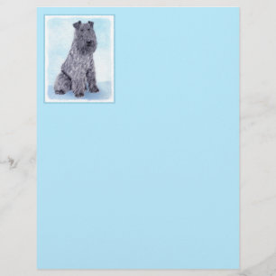 Kerry Blue Terrier peinture mignonne Chien d'origi