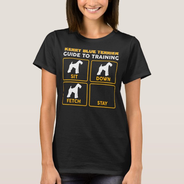 Kerry Blue Terrier T-Shirt Funny Guide De Formatio (Devant)