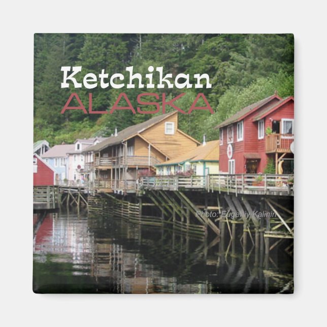 Ketchikan Alaska Travel Souvenir Aimants frigo (Devant)