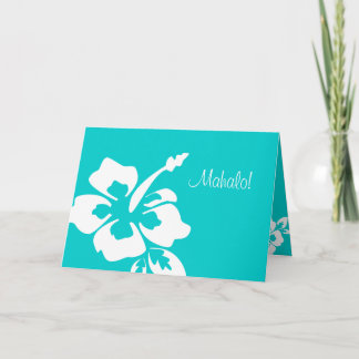 Ketmie hawaïenne de cartes de Merci de mariage