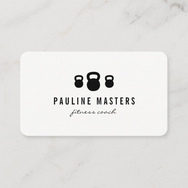 Kettle Bells Fitness Coach Loyalty Cartes (Devant)