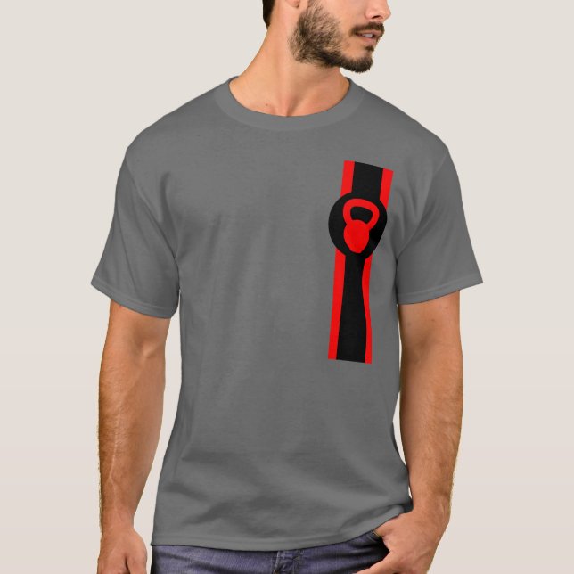Kettlebell a barré le T-shirt (Devant)