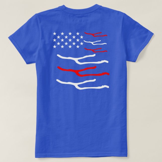 Keuka Lake 4 juillet T-Shirt Femmes (Design dos)