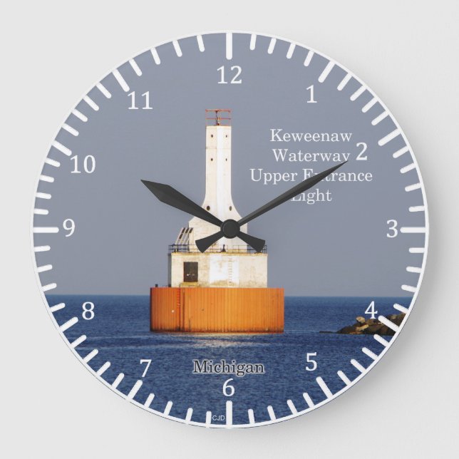 Keweenaw Waterway Upper Entrée Light 2023 horloge (Recto)