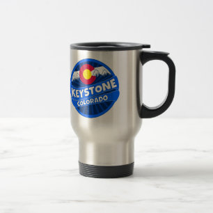 Keystone Colorado montagne éclate de voyage mug