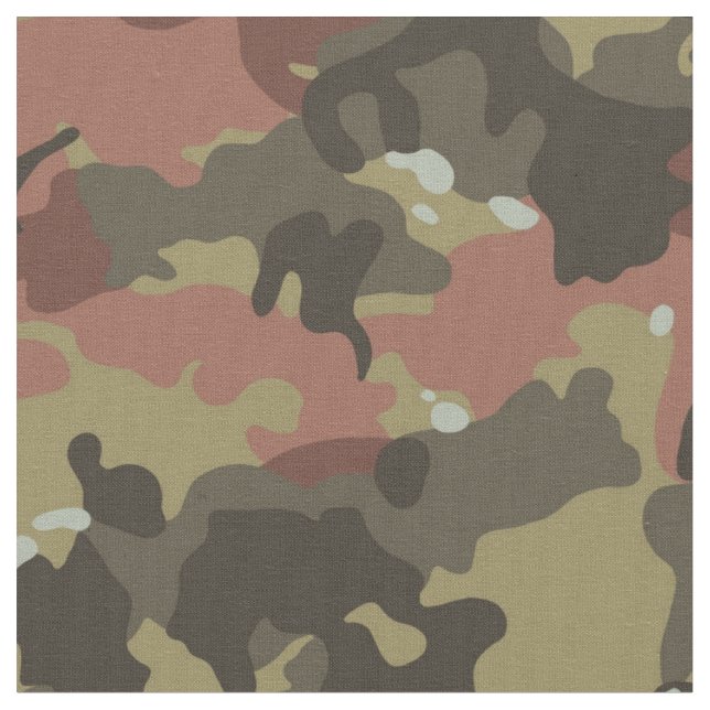 Khaki et tissu militaire Camo Brown (Fermer)