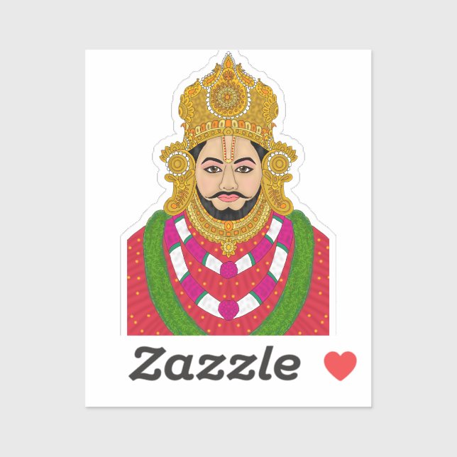 Khatoo Shyam Ji Sticker (Feuille)