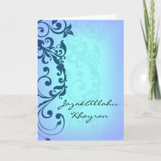 Khayran de JazakAllah - carte de remerciements