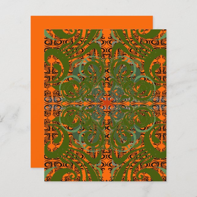 Khokhloma Exotique motif (Devant / Derrière)