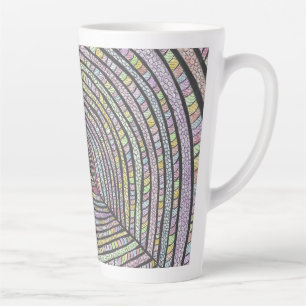 Kian Mug d'art abstrait dessiné à la main