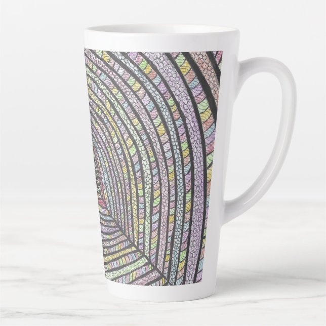Kian | Mug d'art abstrait dessiné à la main (Droite)