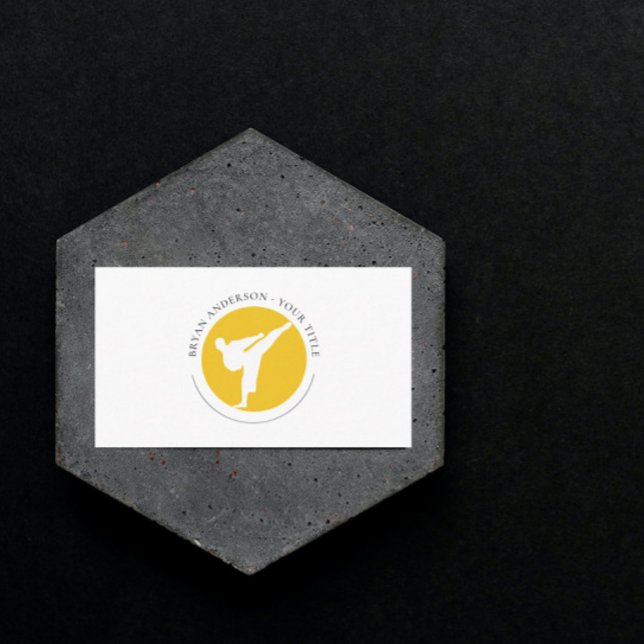 Kickboxing - Carte de visite du logo des arts mart (Créateur téléchargé)