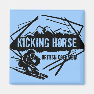 Kicking Horse Colombie-Britannique aimant de ski b