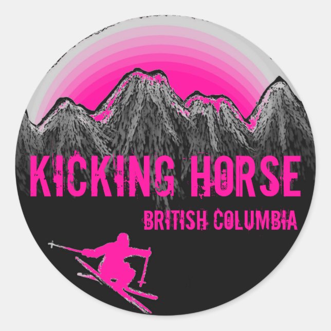 Kicking Horse Colombie-Britannique stickers de ski (Devant)