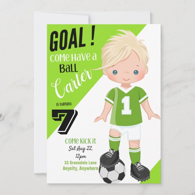 Kicking It 1 Anniversaire Carte d'invitation (Devant)