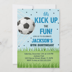 Kickoff Football Anniversaire Invitation