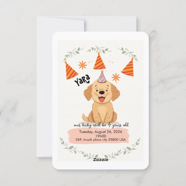 Kids Birthday Invitation Template – Customizable P (Dos)