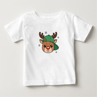 Kids Boy Cool Reindeer Personalized T-Shirt