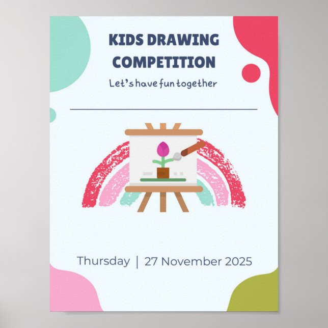 Kids Creative Drawing Poster (Devant)