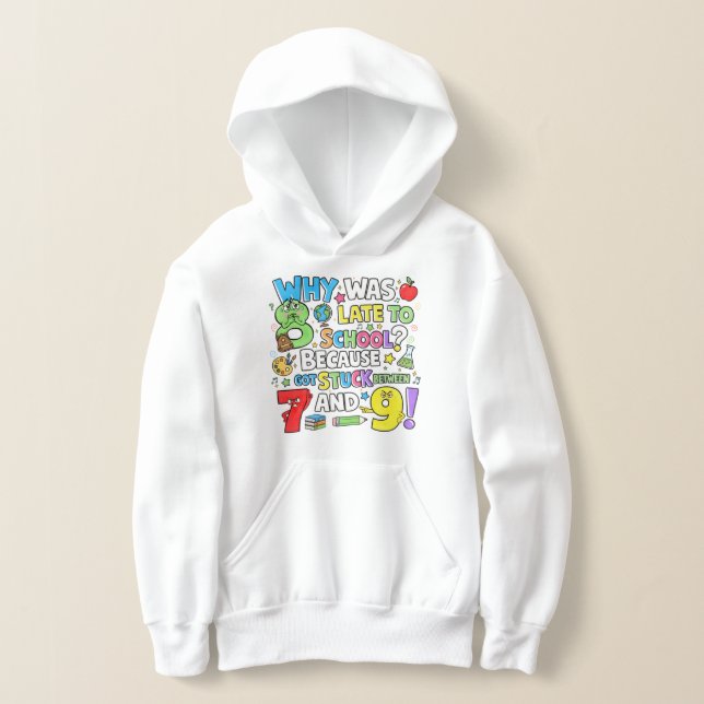 Kids Funny Maths Hoodie | Numbers Joke UK (Poser)
