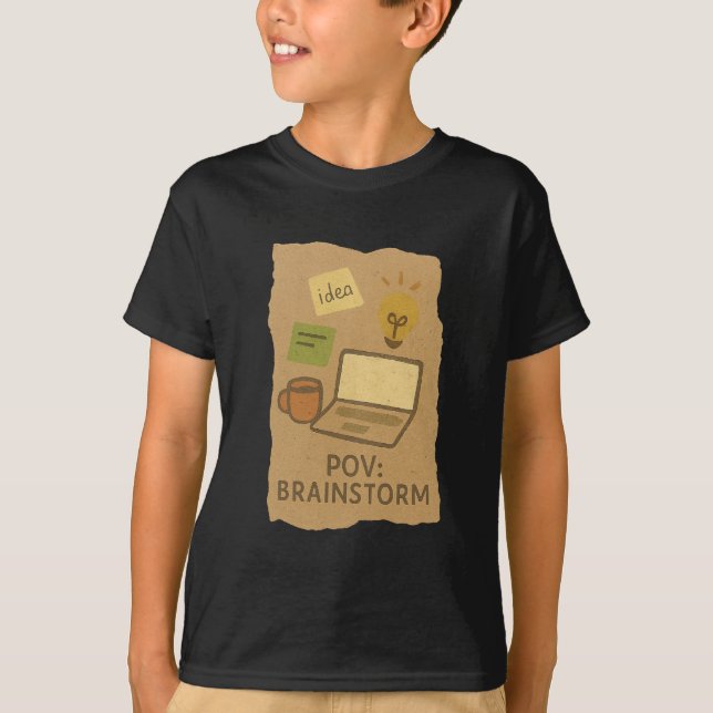 Kids Graphic T-Shirt – Fun & Playful Design (Devant)