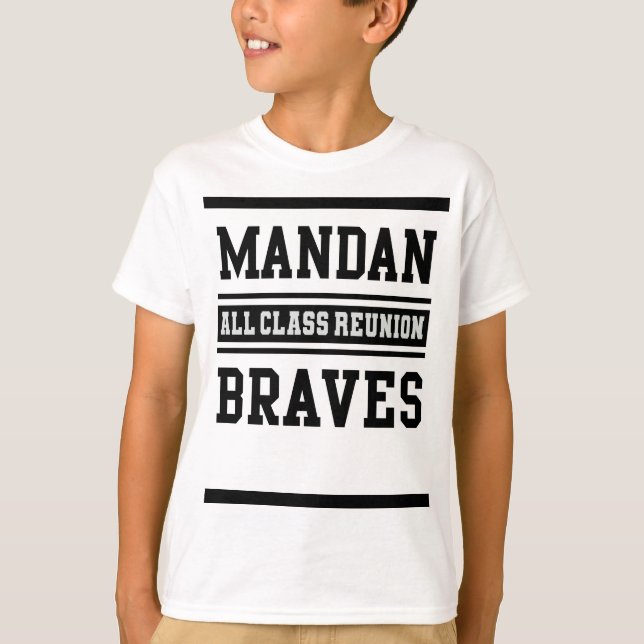 Kids Mandan Braves All Class Reunion T-shirt (Devant)