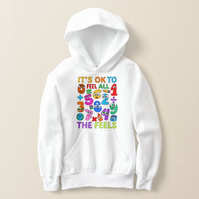 Kids Number Day Hoodie | Maths and Feelings (Poser)