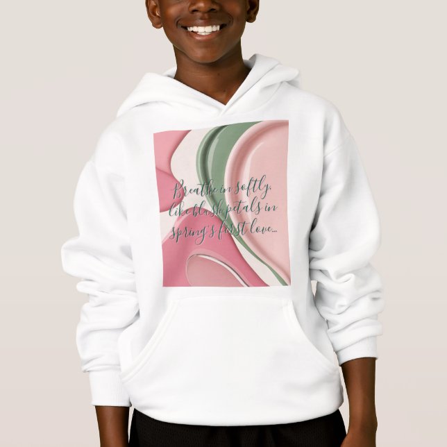 Kids pullover hoodie in stylish graphic (Devant)