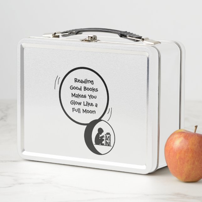 Kids Reading Metal Lunchbox (En situation)
