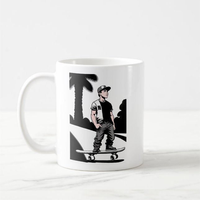 Kid's Skateboarder Mug (Gauche)