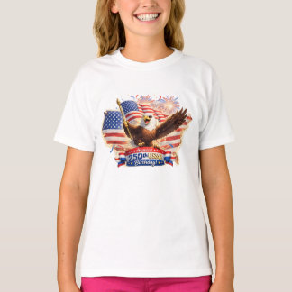 kids t-shirt Happiest 250th Birthday USA!