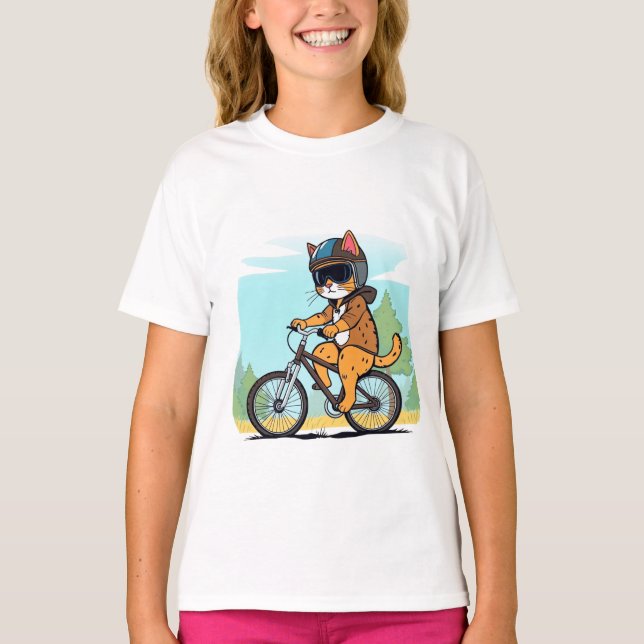 Kids T-shirt titled: The Adventure of the Cat . (Devant)