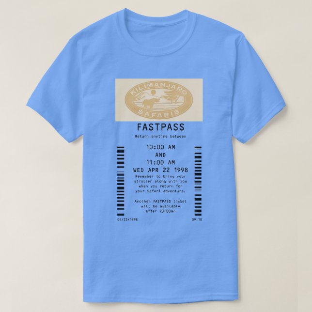 Kilimanjaro Safari rapide TShirt (Design devant)