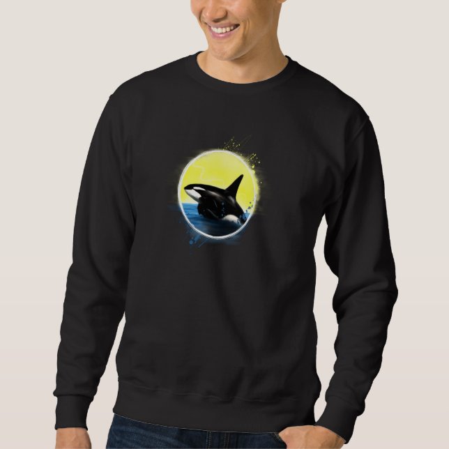 Killer Whale Beach Orca Pul Sweat - shirt à capuch (Devant)