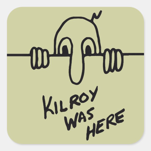 Kilroy Était Ici Sticker (Devant)