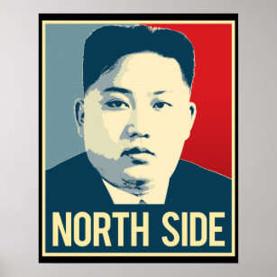 Kim Jong Un - Côté Nord - Poster Propagande -