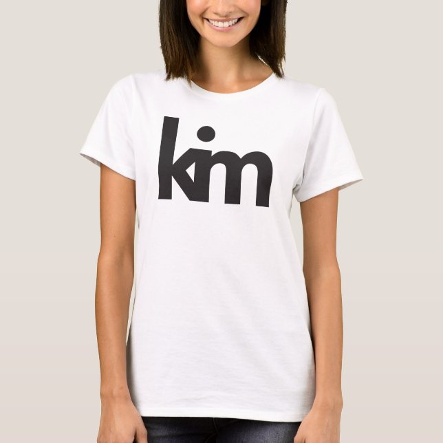Kim, tshirt à manches courtes personnalisées (Devant)