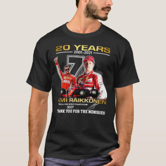 Kimi-Raikkonen 20 ans 2001-2021 T-shirt classique