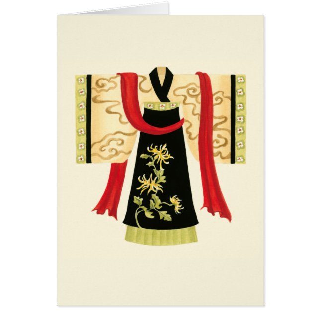 Kimono japonais traditionnel avec imprimé floral (Devant)