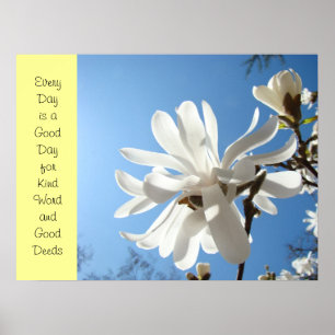 Kind Words Good Deeds affiche art imprimé Infirmiè