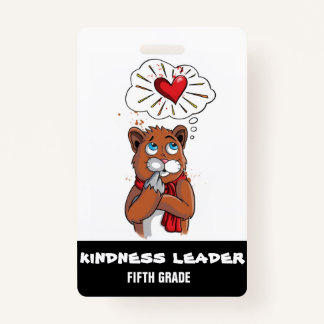 Kindness Leader Badge Pass Enseignant de cinquième