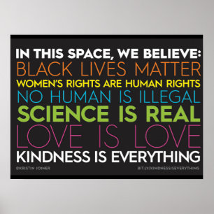 #KindnessIsEverything Dans Cette Affiche Spatiale
